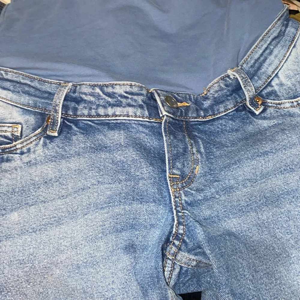 MATERNITY MOM JEANS SZ M BLUE DENIM - Picture 16 of 16